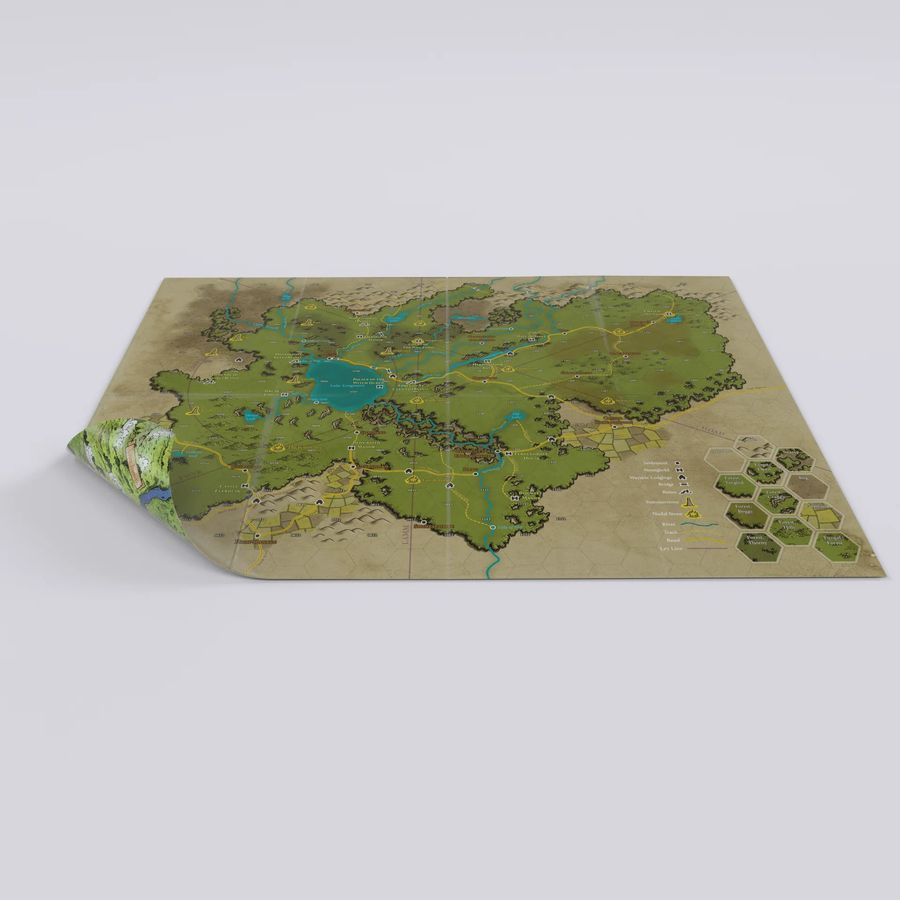 Dolmenwood: Double-Sided Player/Refereeʼs Poster Map cb6-c07 фото