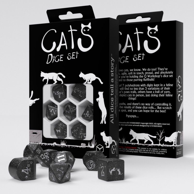 Набір кубиків "Cats Modern Dice Set Waffle" 2355 фото