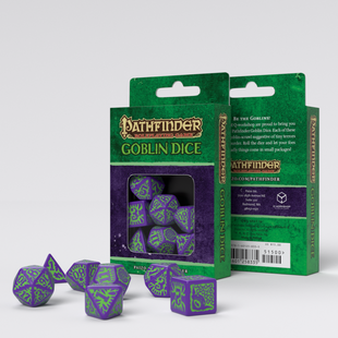 Набір кубиків "Pathfinder Goblin Purple & Green Dice Set" 2357 фото