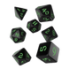 Набір кубиків "Classic Runic Black & Green Dice Set" 2171 фото 2