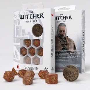 Набір кубиків "The Witcher Dice Set. Vesemir - The Old Wolf" 821-ia2 фото
