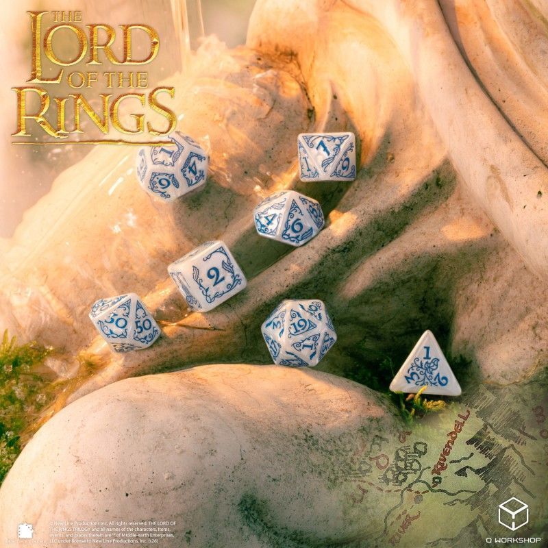 Набір кубиків "The Lord of the Rings: Rivendell Dice Set - Stone" i38-333 фото